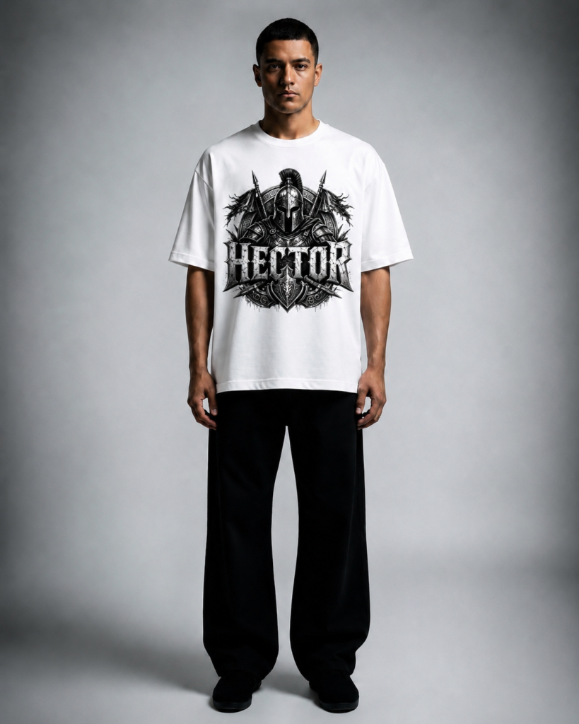 Бяла памучна тениса HECTOR — 2