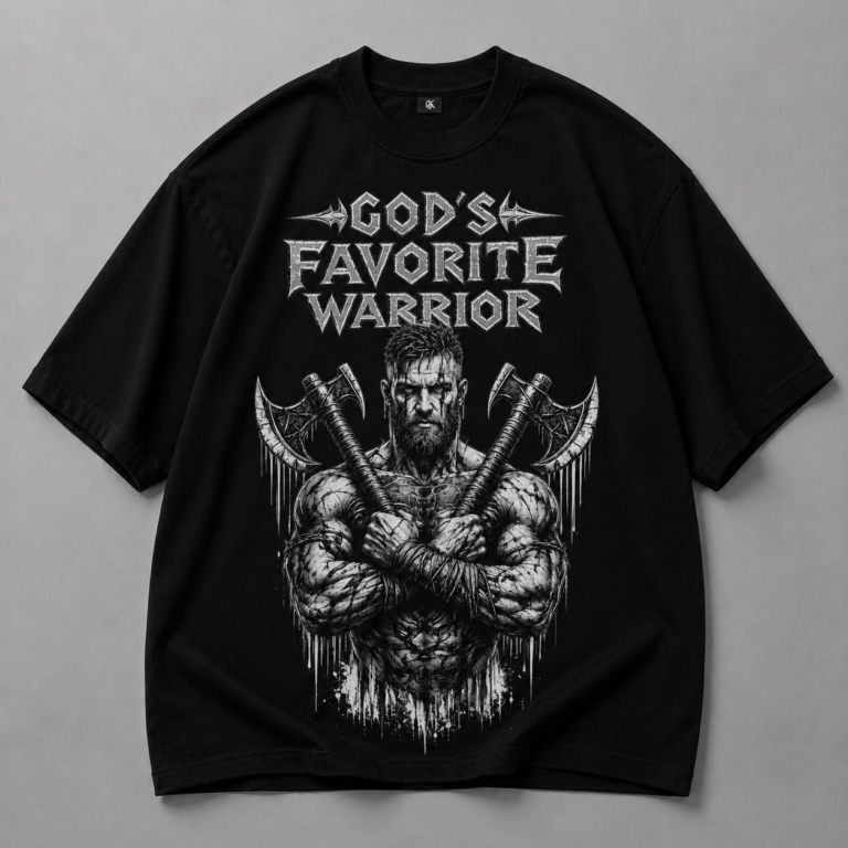 Черна памучна тениса WARRIOR