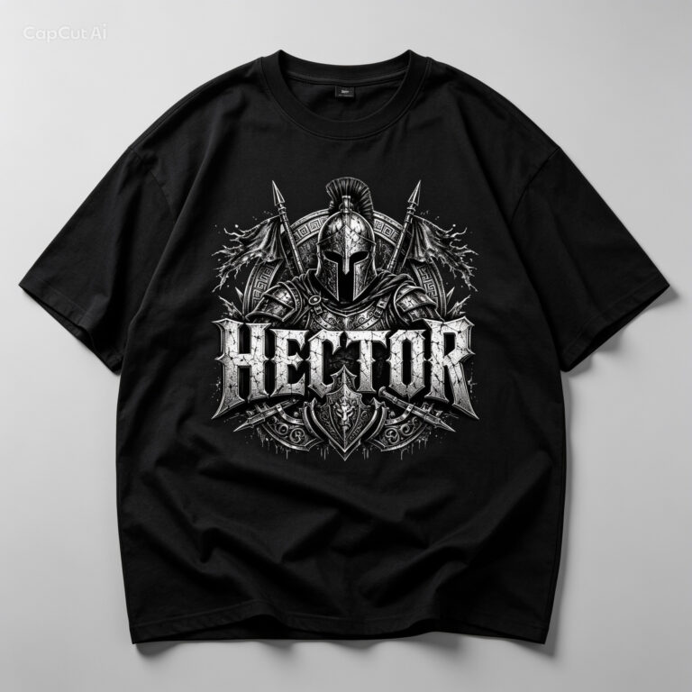 Черна памучна тениса HECTOR